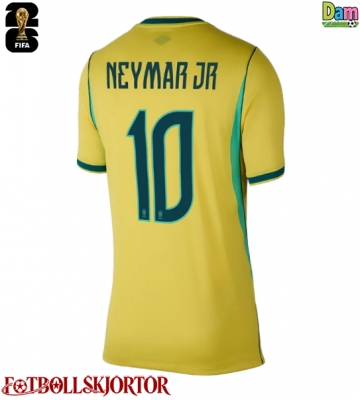 Brasilien Neymar Jr #10 Hemmatröja Dam VM 2026 Kortärmad